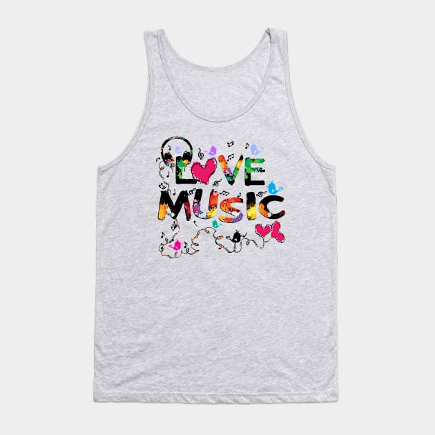 Love MUSIC Tank Top by CindyS